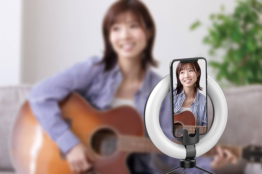 Amazon | LEDリングライト 直径16cm 6.3インチ 女優ライト